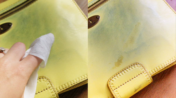 Tẩy mực bút lông trên túi da hiêu quả