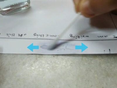 Một số mẹo tẩy mực bút bi trên giấy